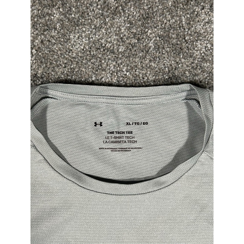 Under Armour Tech T-Shirt Gray Athletic Tee Size XL - Picture 5 of 5